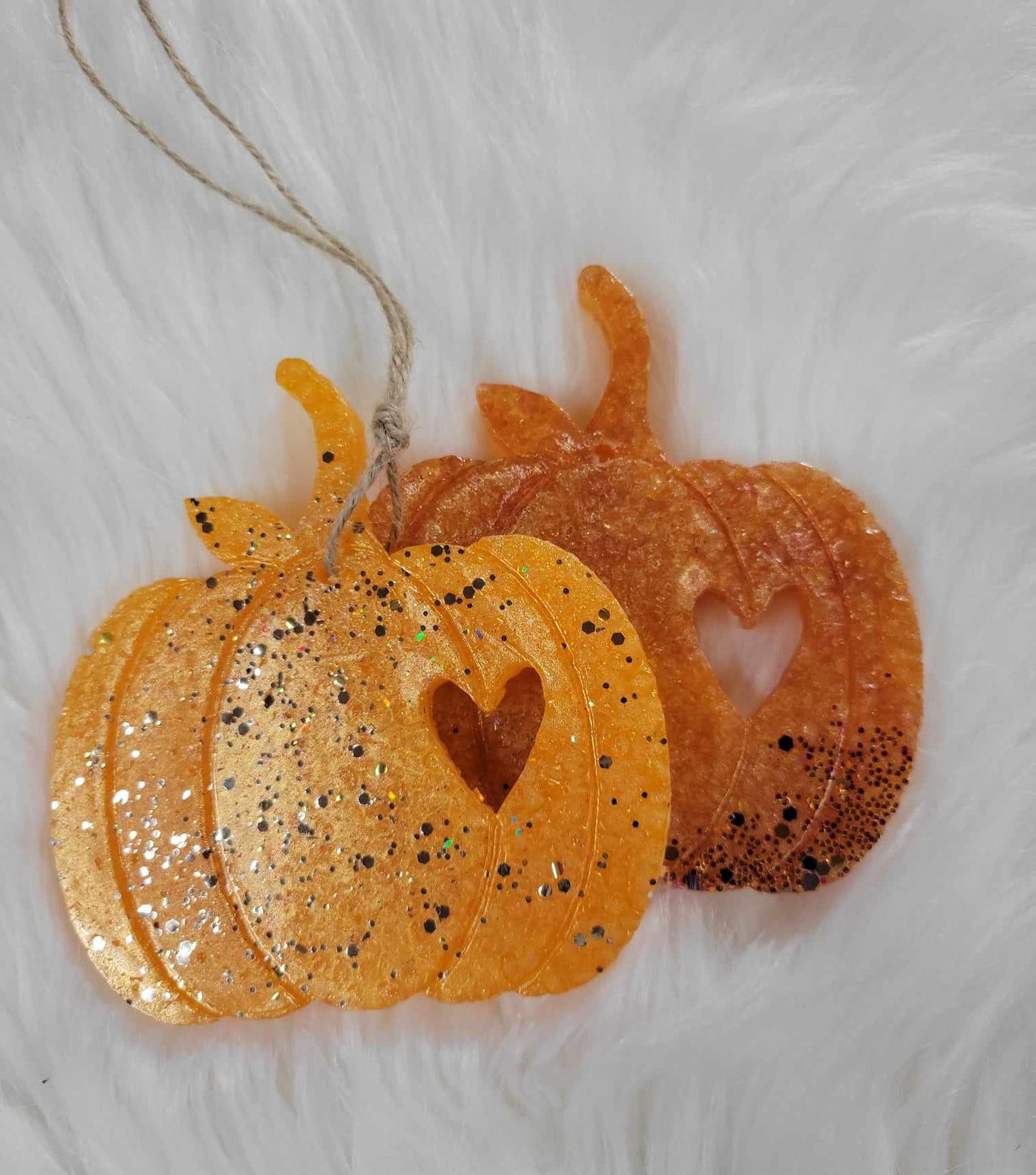Pumpkin with heart cutout