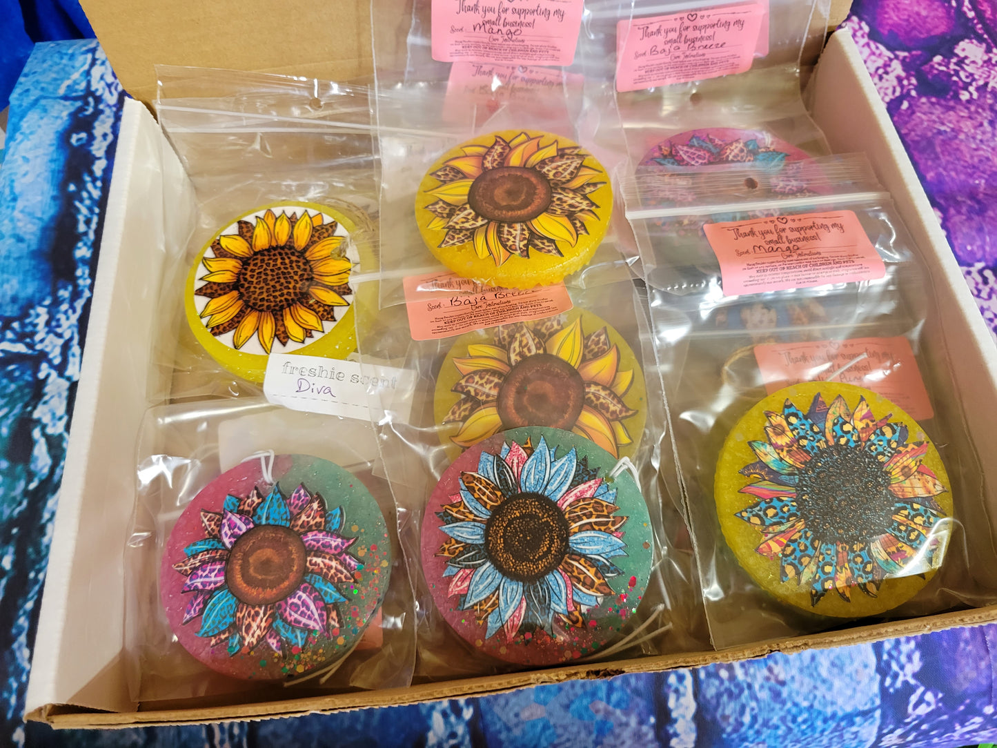 Sunflower themed vendor box