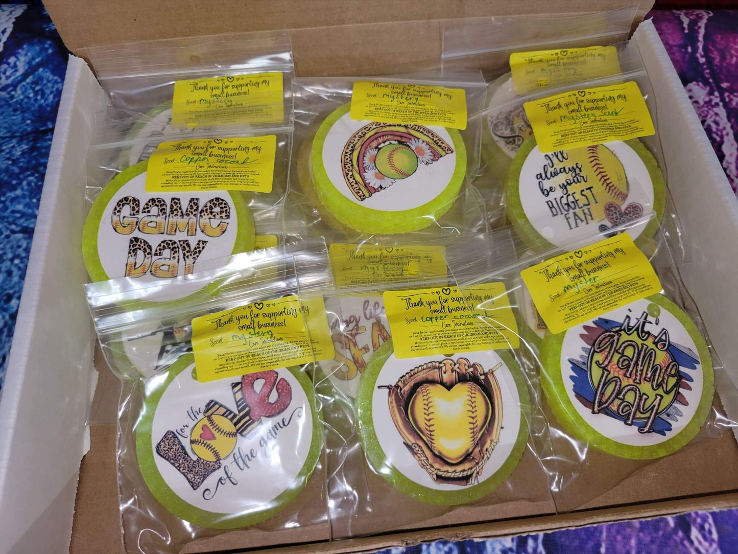 Softball themed vendor box