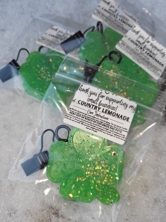Mini 4 leaf clover vent clips