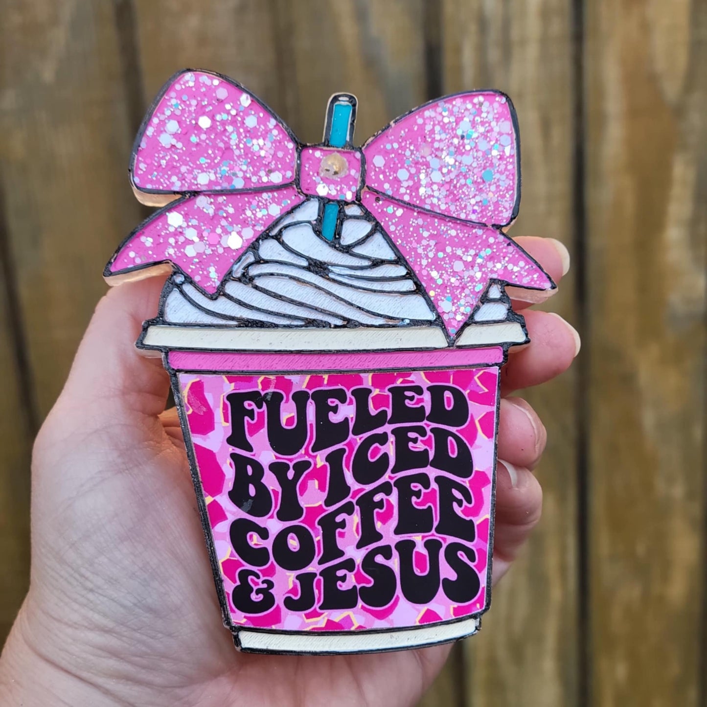 Coffee Frap with Bow freshie