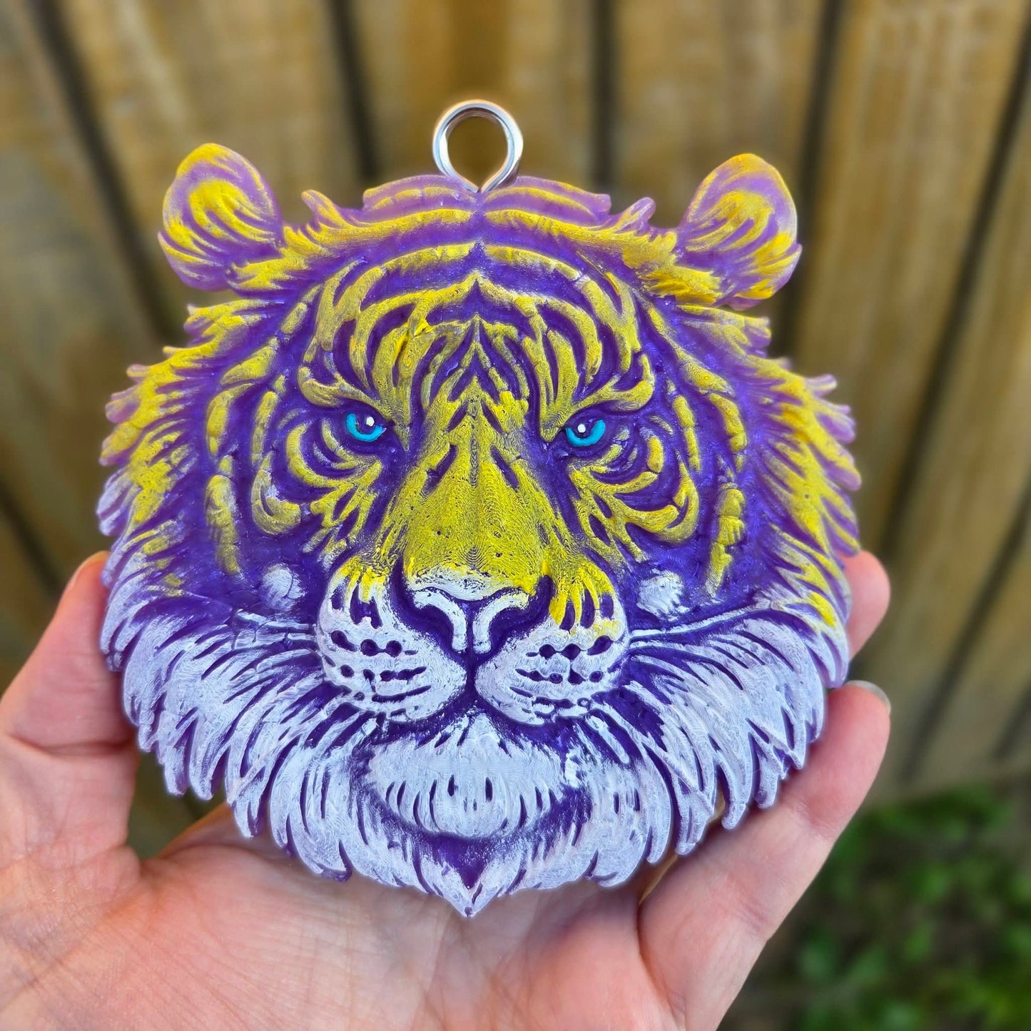 3D Tiger- purple & gold version
