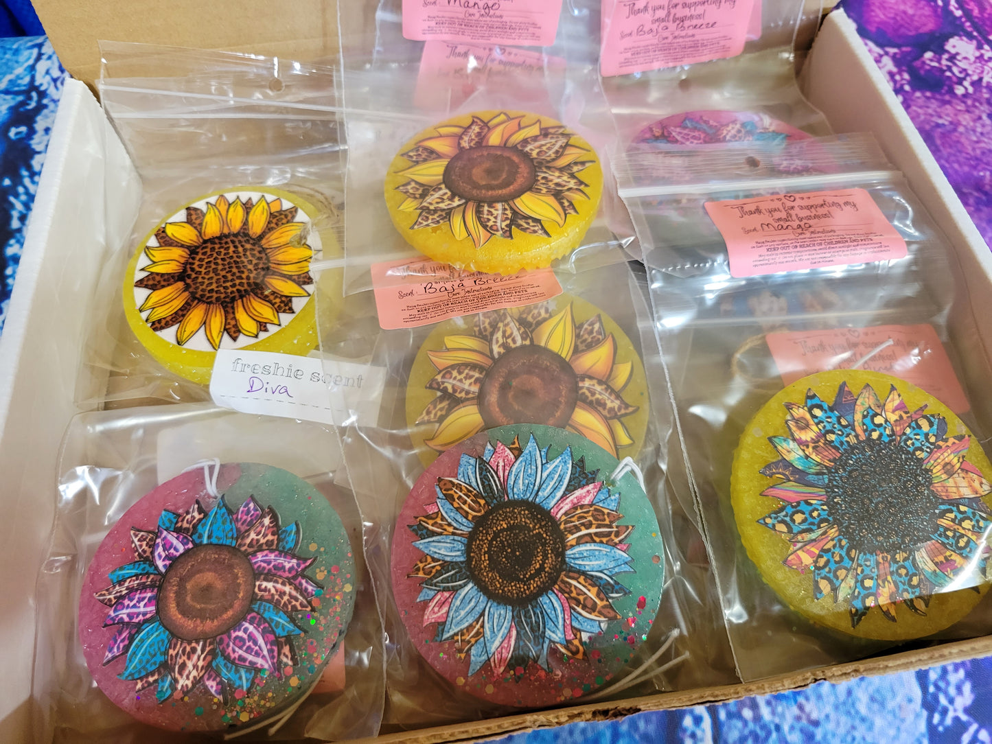 Sunflower themed vendor box