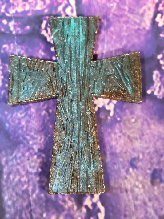 Distressed wooden cross