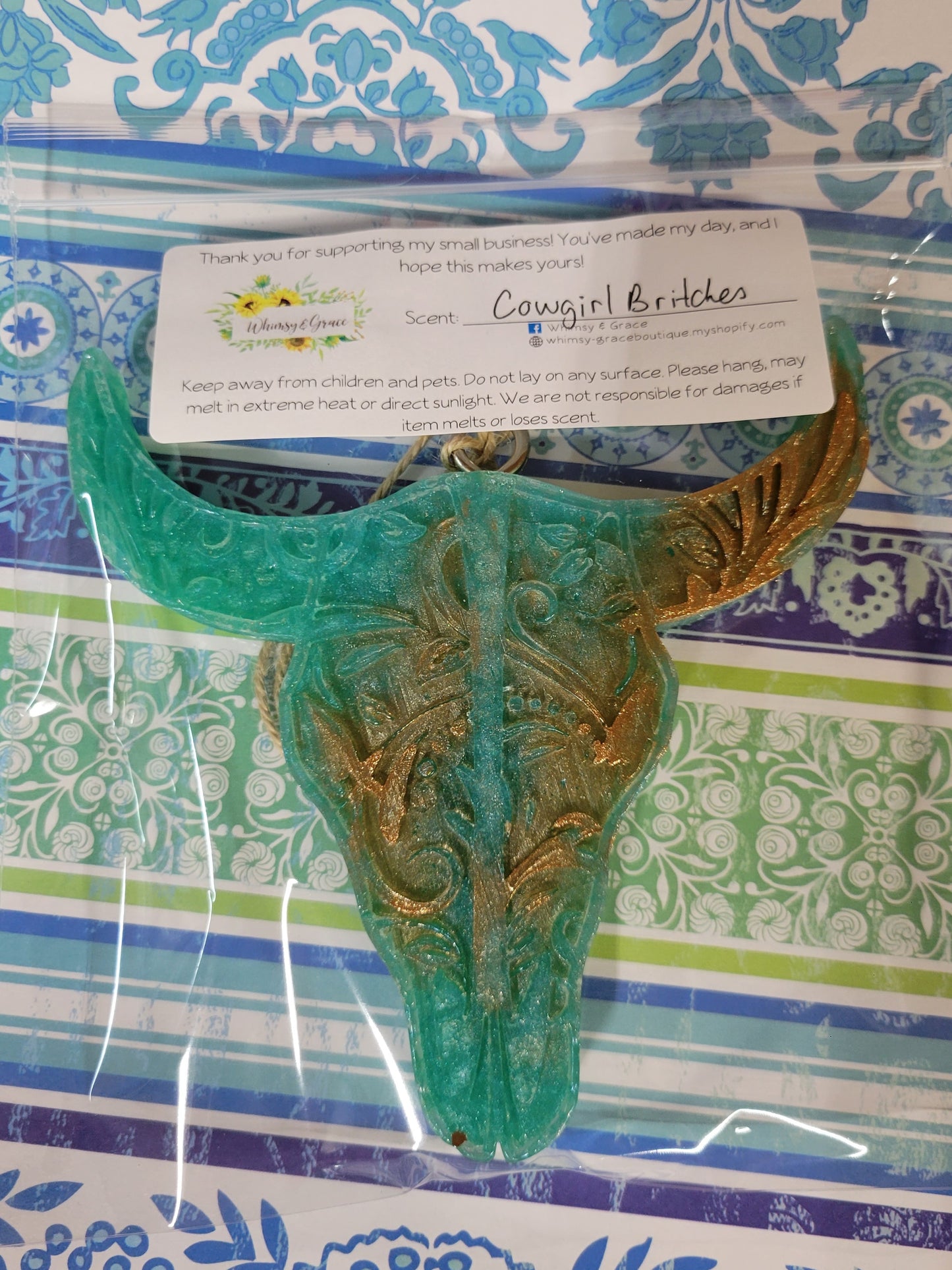 "Embossed Leather"  Steer