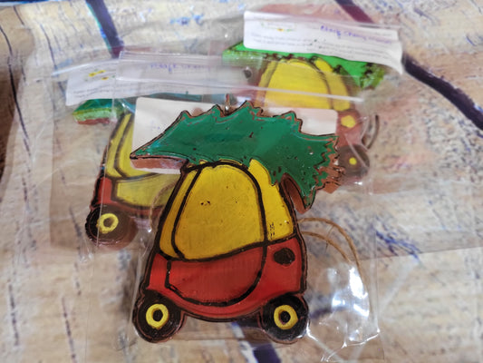 Cozy Coupe Christmas tree car