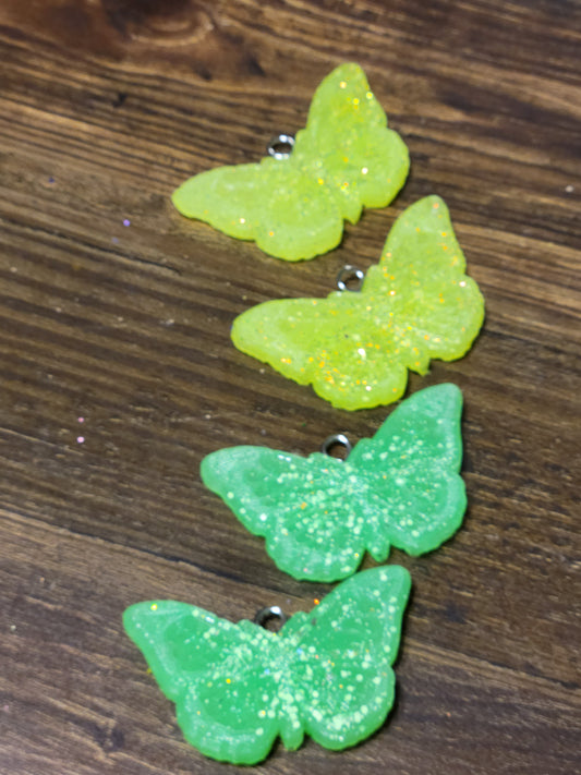 Neon butterfly vent clips