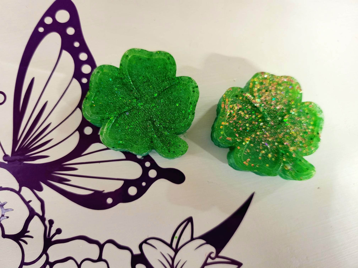 Mini 4 leaf clover vent clips